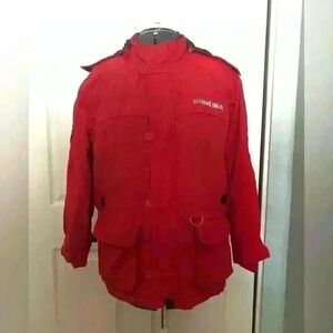 Vtg y2k ecko red hooded snow jacket women Medium